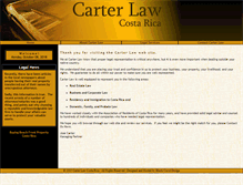 Tablet Screenshot of carterlaw.co.cr
